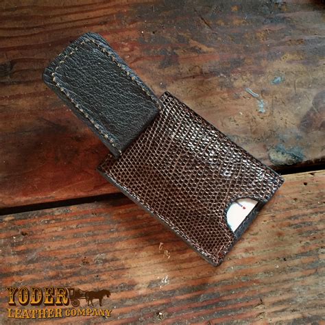 Lizard money clip wallet 